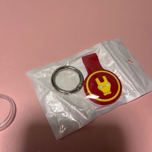 NEW 4 Apple AirTags Cases Orange,  Clear and Super Hero NEW - Picture 4 of 8